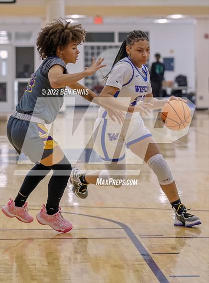 Thumbnail 1 in Westlake vs Jones County (MLK Luella HoopKlub Showcase) photogallery.