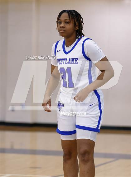 Thumbnail 2 in Westlake vs Jones County (MLK Luella HoopKlub Showcase) photogallery.