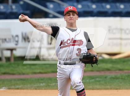 Thumbnail 3 in Monsignor McClancy vs, Xaverian (CHSAA 1st Round) photogallery.