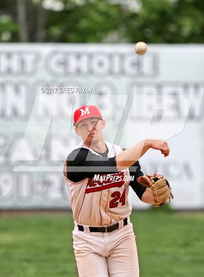 Thumbnail 1 in Monsignor McClancy vs, Xaverian (CHSAA 1st Round) photogallery.
