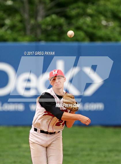 Thumbnail 1 in Monsignor McClancy vs, Xaverian (CHSAA 1st Round) photogallery.