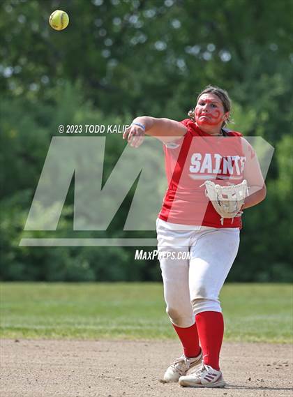 Thumbnail 2 in Griswold vs St. Bernard (ECC Quarterfinal) photogallery.
