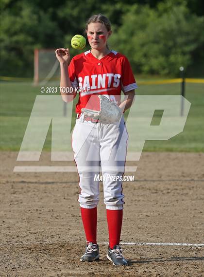 Thumbnail 1 in Griswold vs St. Bernard (ECC Quarterfinal) photogallery.