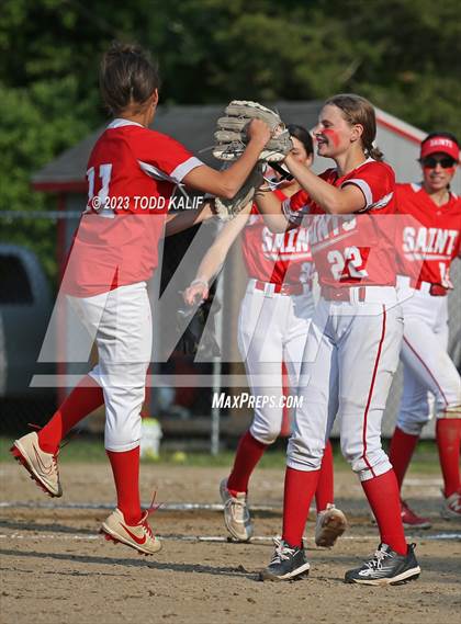 Thumbnail 1 in Griswold vs St. Bernard (ECC Quarterfinal) photogallery.