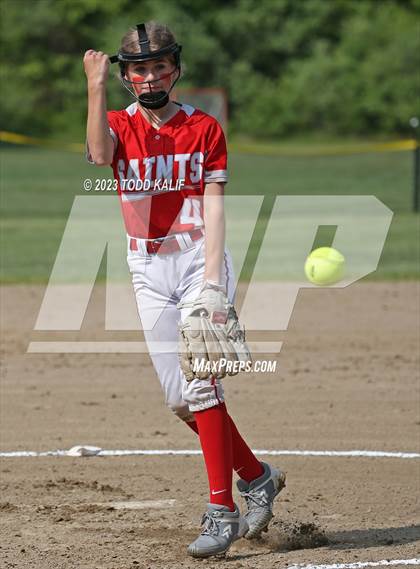 Thumbnail 2 in Griswold vs St. Bernard (ECC Quarterfinal) photogallery.