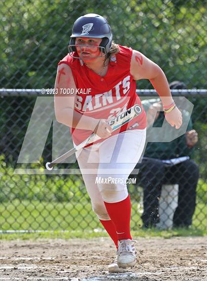 Thumbnail 2 in Griswold vs St. Bernard (ECC Quarterfinal) photogallery.