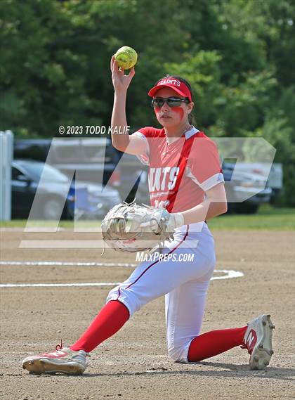 Thumbnail 2 in Griswold vs St. Bernard (ECC Quarterfinal) photogallery.