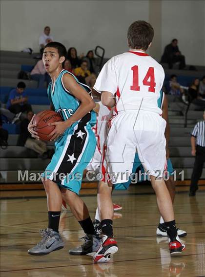 Thumbnail 1 in Renaissance Academy vs. Burroughs (Burbank Tip-off Classic) photogallery.