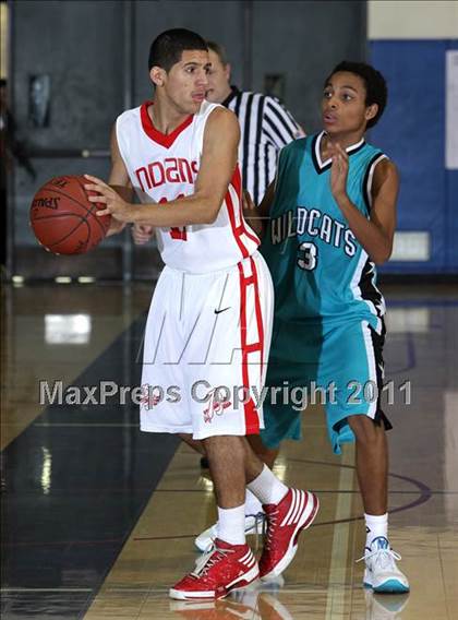 Thumbnail 3 in Renaissance Academy vs. Burroughs (Burbank Tip-off Classic) photogallery.