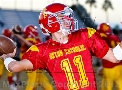 Thumbnail 1 in Seton Catholic vs. Winslow (AIA D4 Playoff) photogallery.
