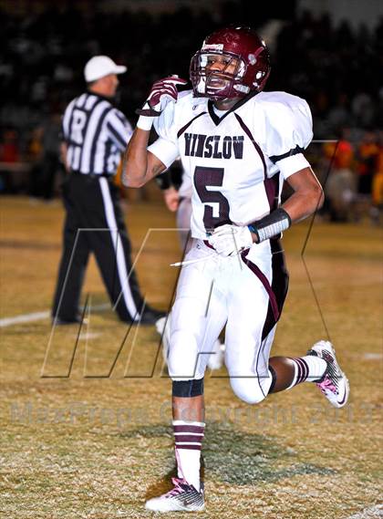 Thumbnail 3 in Seton Catholic vs. Winslow (AIA D4 Playoff) photogallery.
