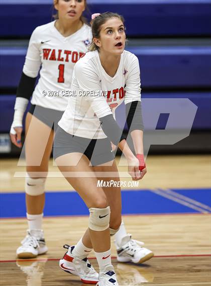 Thumbnail 2 in Walton vs. Lambert (GHSA 7A Quarterfinal State Volleyball Championship) photogallery.