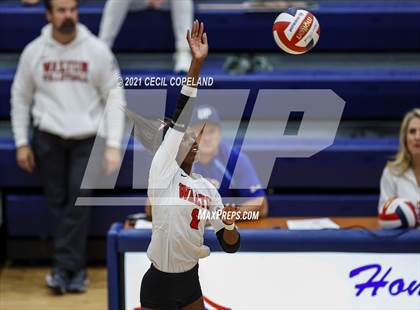 Thumbnail 2 in Walton vs. Lambert (GHSA 7A Quarterfinal State Volleyball Championship) photogallery.