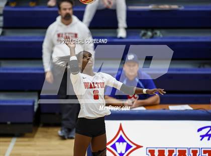 Thumbnail 3 in Walton vs. Lambert (GHSA 7A Quarterfinal State Volleyball Championship) photogallery.