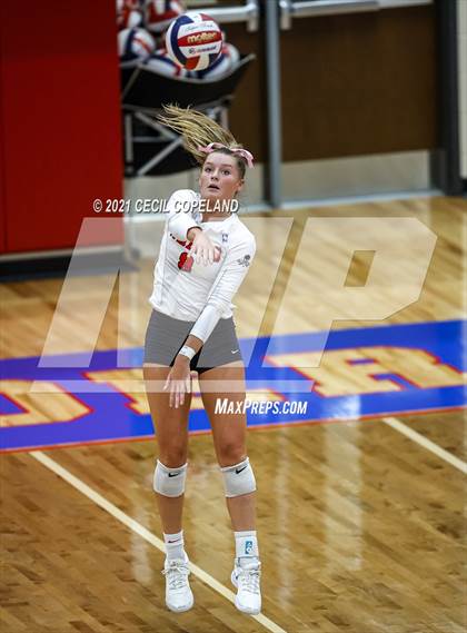 Thumbnail 2 in Walton vs. Lambert (GHSA 7A Quarterfinal State Volleyball Championship) photogallery.