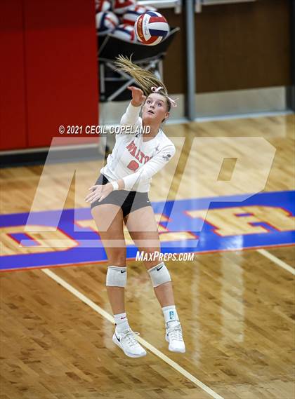 Thumbnail 2 in Walton vs. Lambert (GHSA 7A Quarterfinal State Volleyball Championship) photogallery.