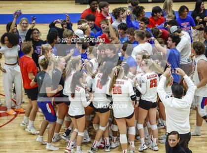 Thumbnail 3 in Walton vs. Lambert (GHSA 7A Quarterfinal State Volleyball Championship) photogallery.