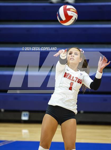 Thumbnail 1 in Walton vs. Lambert (GHSA 7A Quarterfinal State Volleyball Championship) photogallery.