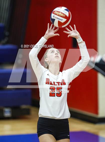 Thumbnail 3 in Walton vs. Lambert (GHSA 7A Quarterfinal State Volleyball Championship) photogallery.