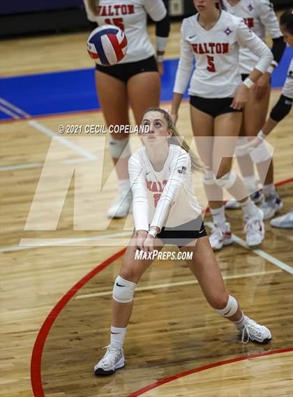 Thumbnail 2 in Walton vs. Lambert (GHSA 7A Quarterfinal State Volleyball Championship) photogallery.