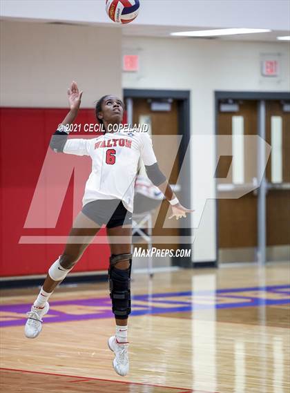 Thumbnail 3 in Walton vs. Lambert (GHSA 7A Quarterfinal State Volleyball Championship) photogallery.