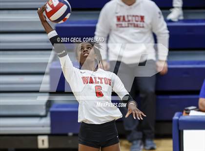 Thumbnail 3 in Walton vs. Lambert (GHSA 7A Quarterfinal State Volleyball Championship) photogallery.