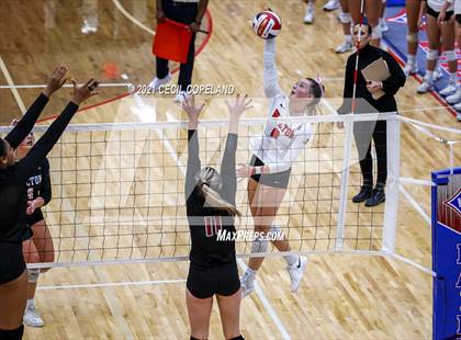 Thumbnail 2 in Walton vs. Lambert (GHSA 7A Quarterfinal State Volleyball Championship) photogallery.