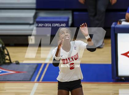 Thumbnail 2 in Walton vs. Lambert (GHSA 7A Quarterfinal State Volleyball Championship) photogallery.
