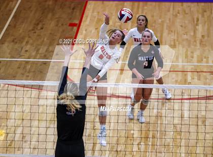 Thumbnail 1 in Walton vs. Lambert (GHSA 7A Quarterfinal State Volleyball Championship) photogallery.