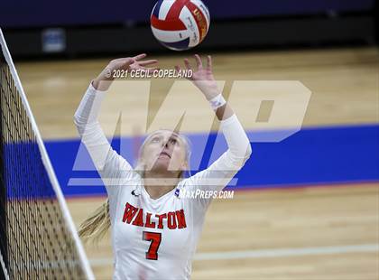 Thumbnail 2 in Walton vs. Lambert (GHSA 7A Quarterfinal State Volleyball Championship) photogallery.