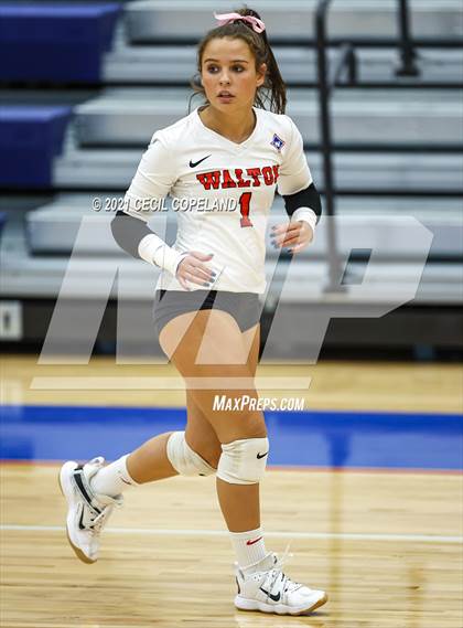 Thumbnail 3 in Walton vs. Lambert (GHSA 7A Quarterfinal State Volleyball Championship) photogallery.