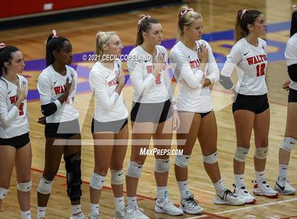 Thumbnail 2 in Walton vs. Lambert (GHSA 7A Quarterfinal State Volleyball Championship) photogallery.