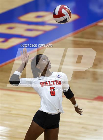 Thumbnail 3 in Walton vs. Lambert (GHSA 7A Quarterfinal State Volleyball Championship) photogallery.