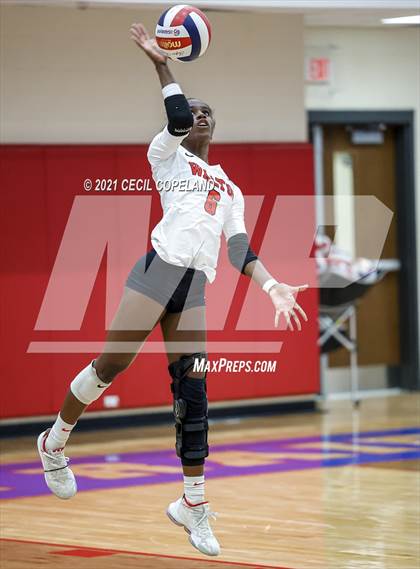 Thumbnail 3 in Walton vs. Lambert (GHSA 7A Quarterfinal State Volleyball Championship) photogallery.