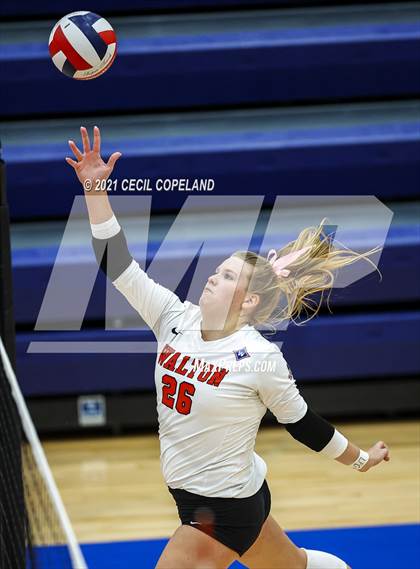 Thumbnail 3 in Walton vs. Lambert (GHSA 7A Quarterfinal State Volleyball Championship) photogallery.