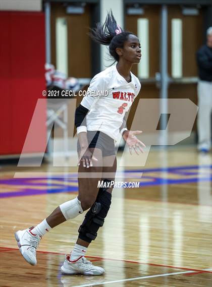 Thumbnail 2 in Walton vs. Lambert (GHSA 7A Quarterfinal State Volleyball Championship) photogallery.