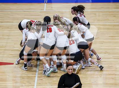 Thumbnail 2 in Walton vs. Lambert (GHSA 7A Quarterfinal State Volleyball Championship) photogallery.