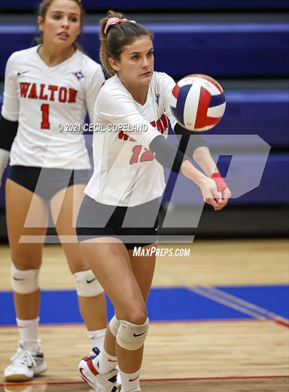Thumbnail 3 in Walton vs. Lambert (GHSA 7A Quarterfinal State Volleyball Championship) photogallery.