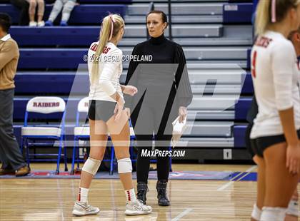 Thumbnail 2 in Walton vs. Lambert (GHSA 7A Quarterfinal State Volleyball Championship) photogallery.