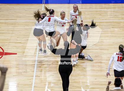 Thumbnail 2 in Walton vs. Lambert (GHSA 7A Quarterfinal State Volleyball Championship) photogallery.