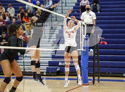 Thumbnail 1 in Walton vs. Lambert (GHSA 7A Quarterfinal State Volleyball Championship) photogallery.