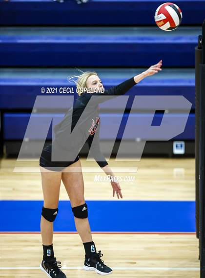 Thumbnail 1 in Walton vs. Lambert (GHSA 7A Quarterfinal State Volleyball Championship) photogallery.