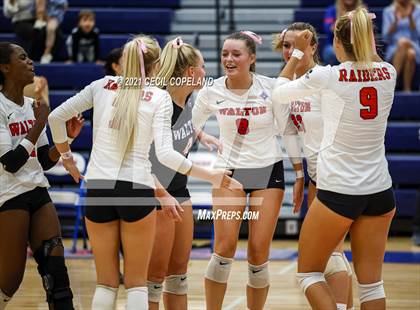 Thumbnail 3 in Walton vs. Lambert (GHSA 7A Quarterfinal State Volleyball Championship) photogallery.