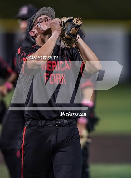 Thumbnail 3 in Riverton vs. American Fork (UHSAA 6A Bracket 1 Final Game1) photogallery.
