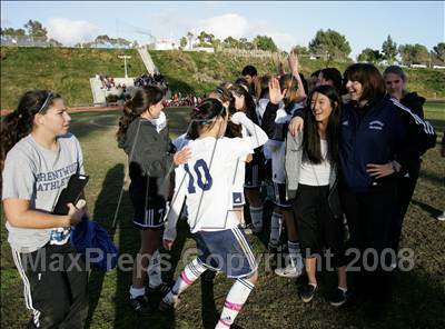 Thumbnail 2 in Notre Dame Academy @ Brentwood (CIF SS Playoffs) photogallery.