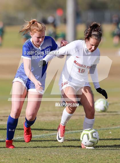 Thumbnail 2 in Mountain View vs. Hawaii Prep (Arizona Soccer Showcase) photogallery.