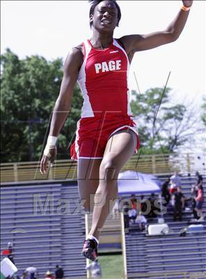 Thumbnail 1 in NCHSAA 4A State Championships (Girls Field Events) photogallery.