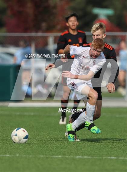 Thumbnail 2 in Idaho Falls vs Canyon Ridge (IHSAA 4A State Playoff)  photogallery.
