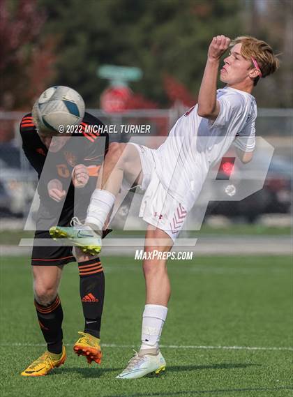 Thumbnail 1 in Idaho Falls vs Canyon Ridge (IHSAA 4A State Playoff)  photogallery.
