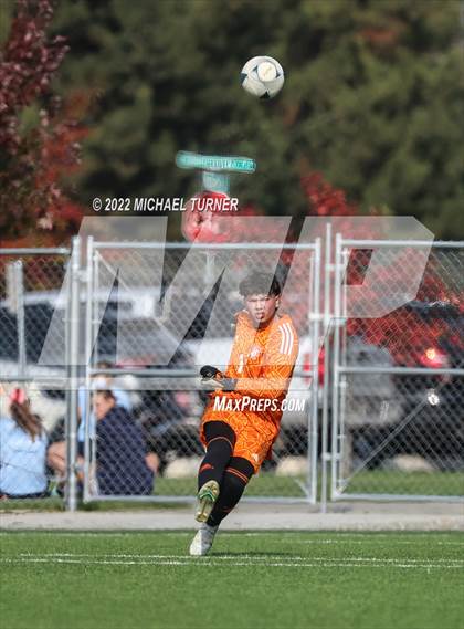 Thumbnail 1 in Idaho Falls vs Canyon Ridge (IHSAA 4A State Playoff)  photogallery.